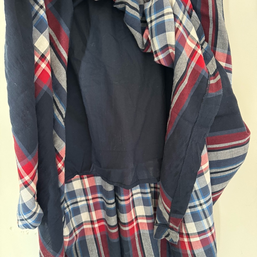 Anthropologie Isabella Sinclair Tartan Plaid Handkerchief Midi Dress - Picture 6 of 12